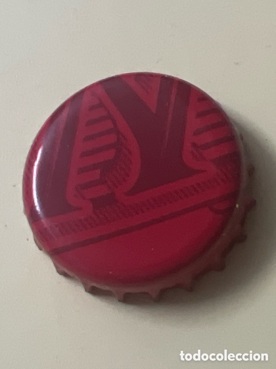 Coleccionismo de cervezas: T4/X14/G2. TAP&Oacute;N CORONA BIRRA BEER CHAPA CERVEZA FULLER'S LONDON PRIDE - REINO UNIDO