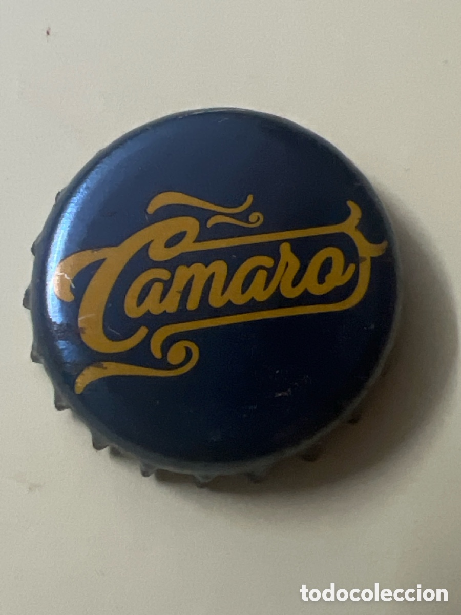 Coleccionismo de cervezas: T4/X14/H2. Chapa tap&oacute;n corona de la cerveza alemana CAMARO (Supermercados LIDL)