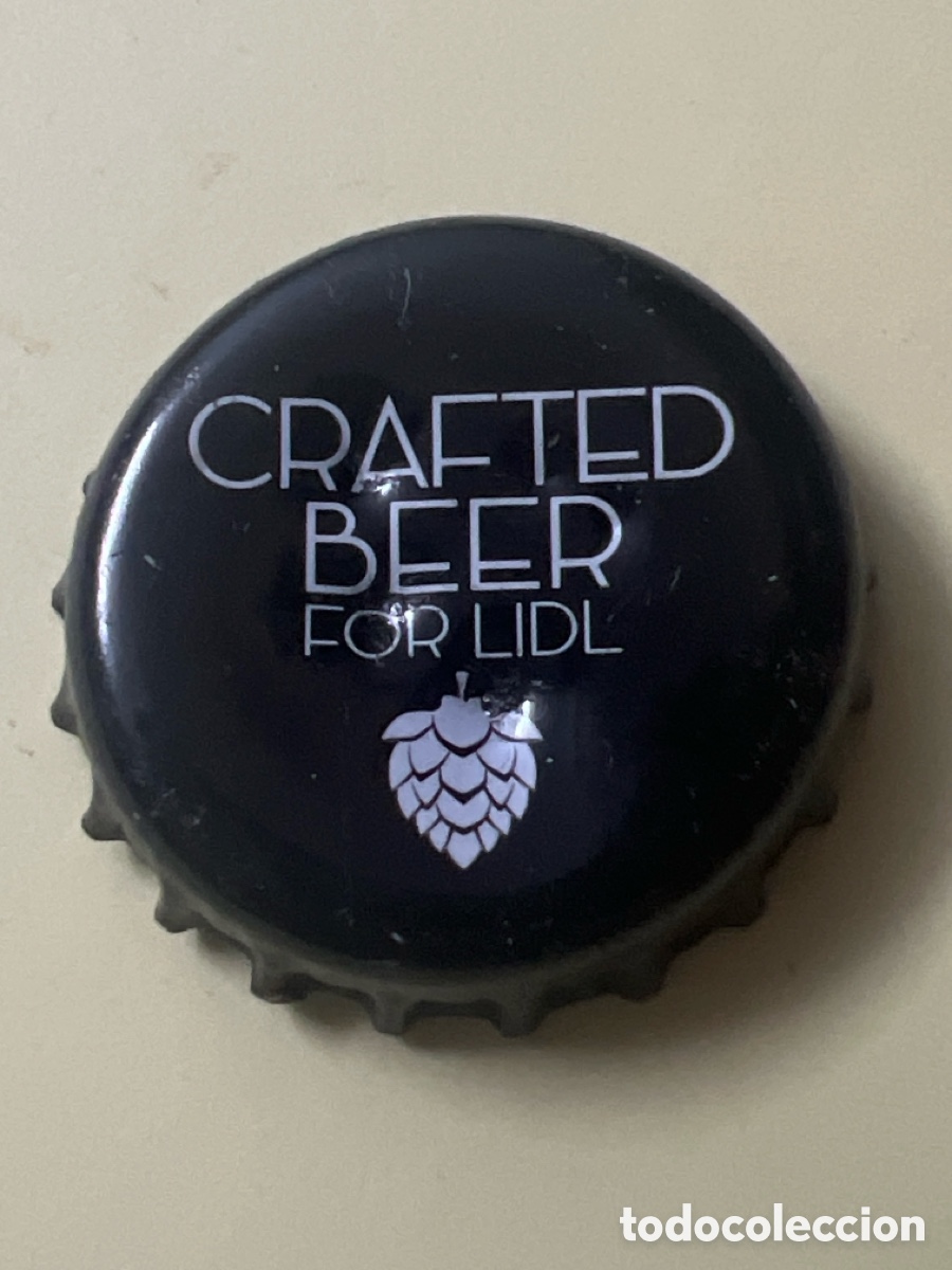 Coleccionismo de cervezas: T4/X14/H6. chapa tap&oacute;n corona de cerveza, crafted beer for lidl.