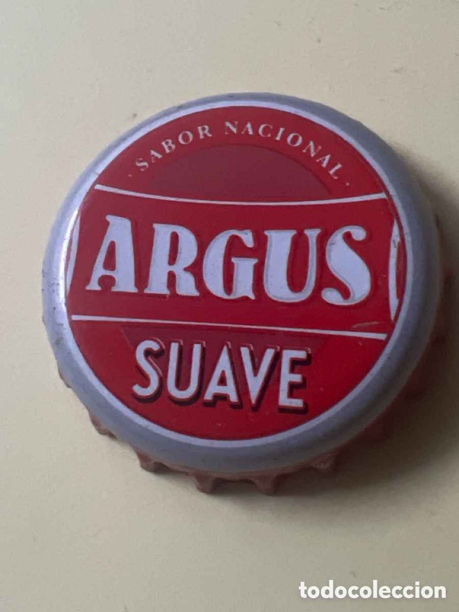 Coleccionismo de cervezas: T4/X14/i4. Chapa Cerveza Argus Suave