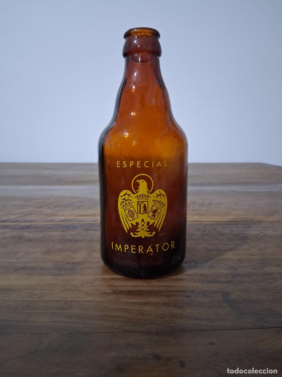 Coleccionismo de cervezas: Botella de cerveza Imperator El aguila tercio - Foto 1