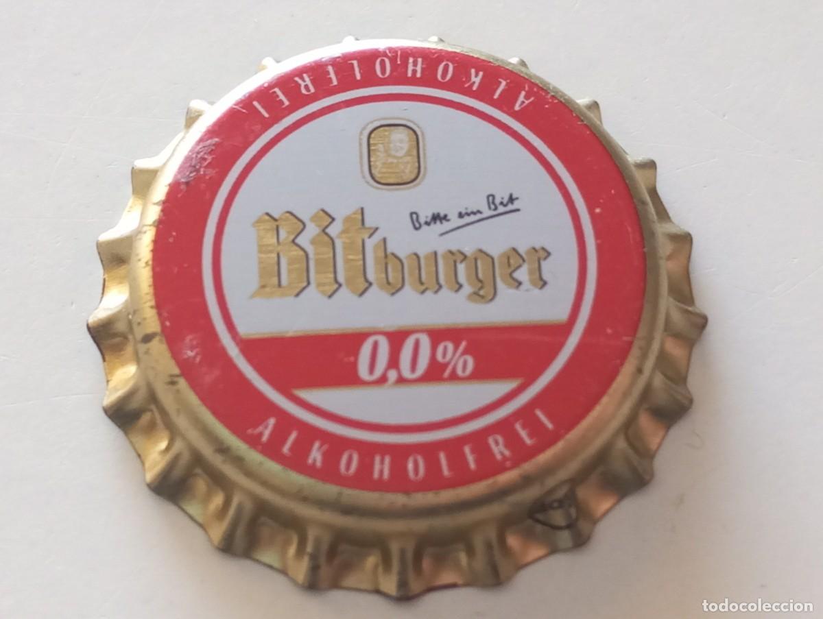 Collectionnisme de bi&egrave;res: Chapa tap&oacute;n corona NUEVO de la cerveza alemana BITBURGER 0,0% ALKOHOLFREI