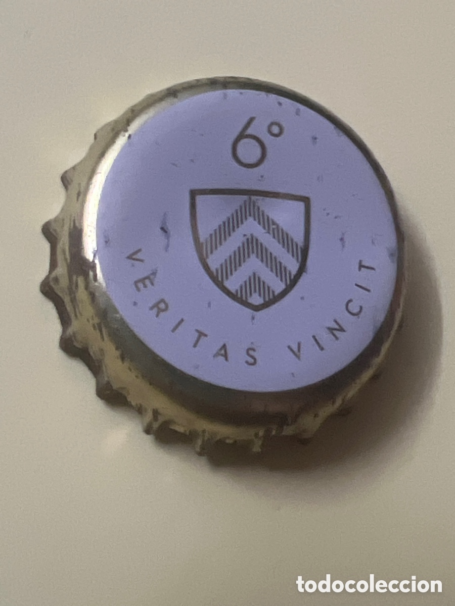 Coleccionismo de cervezas: T4/X15/D2. Chapa tap&oacute;n corona de la cerveza belga ABBAYE TONGERLO 6&ordm; VERITAS VINCIT
