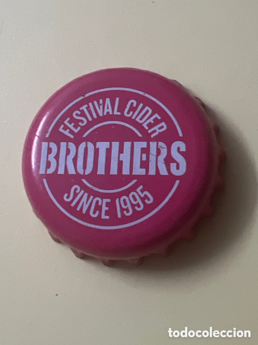 Coleccionismo de cervezas: T4/X15/F4. CHAPA CERVEZA - Brothers Festival Cider Beer Bottle Top Crown Caps Used Lager UK