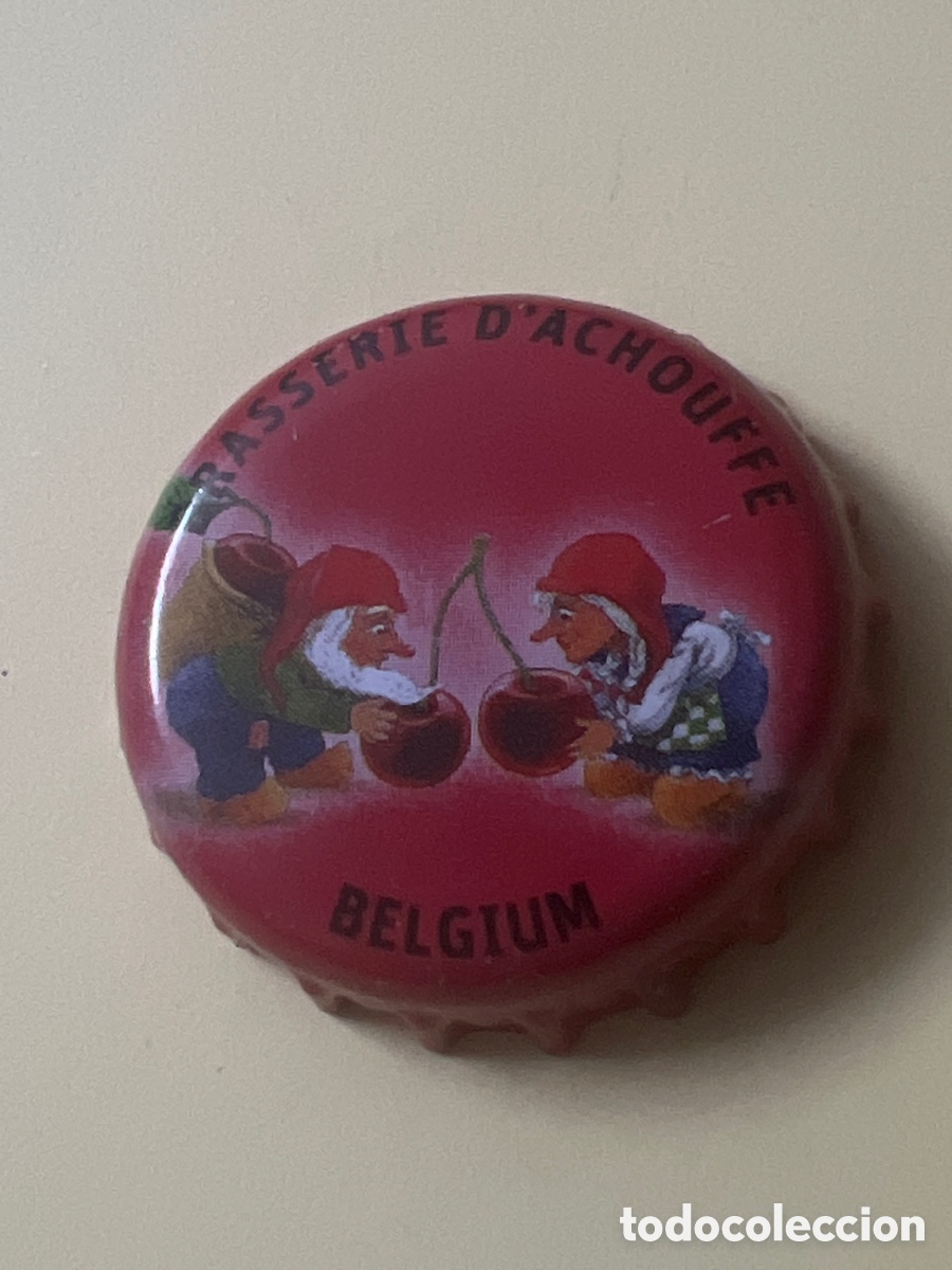 Coleccionismo de cervezas: T4/X15/G1. Chapa tap&oacute;n corona de la cerveza belga BRASSERIE D'ACHOUFFE