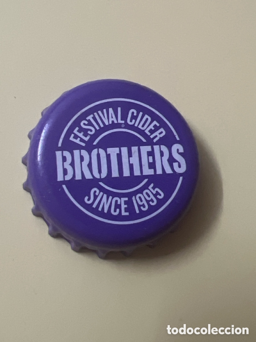 Coleccionismo de cervezas: T4/X15/G4. CHAPA CERVEZA - Brothers Festival Cider Beer Bottle Top Crown Caps Used Lager UK