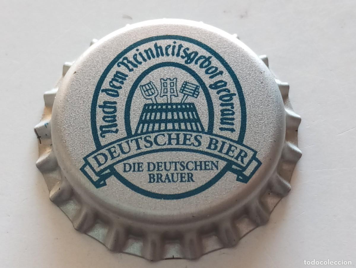 Coleccionismo de cervezas: Chapa tap&oacute;n corona NUEVO de la cerveza alemana DEUTSCHES BIER