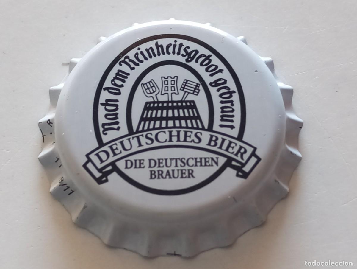 Coleccionismo de cervezas: Chapa tap&oacute;n corona NUEVO de la cerveza alemana DEUTSCHES BIER