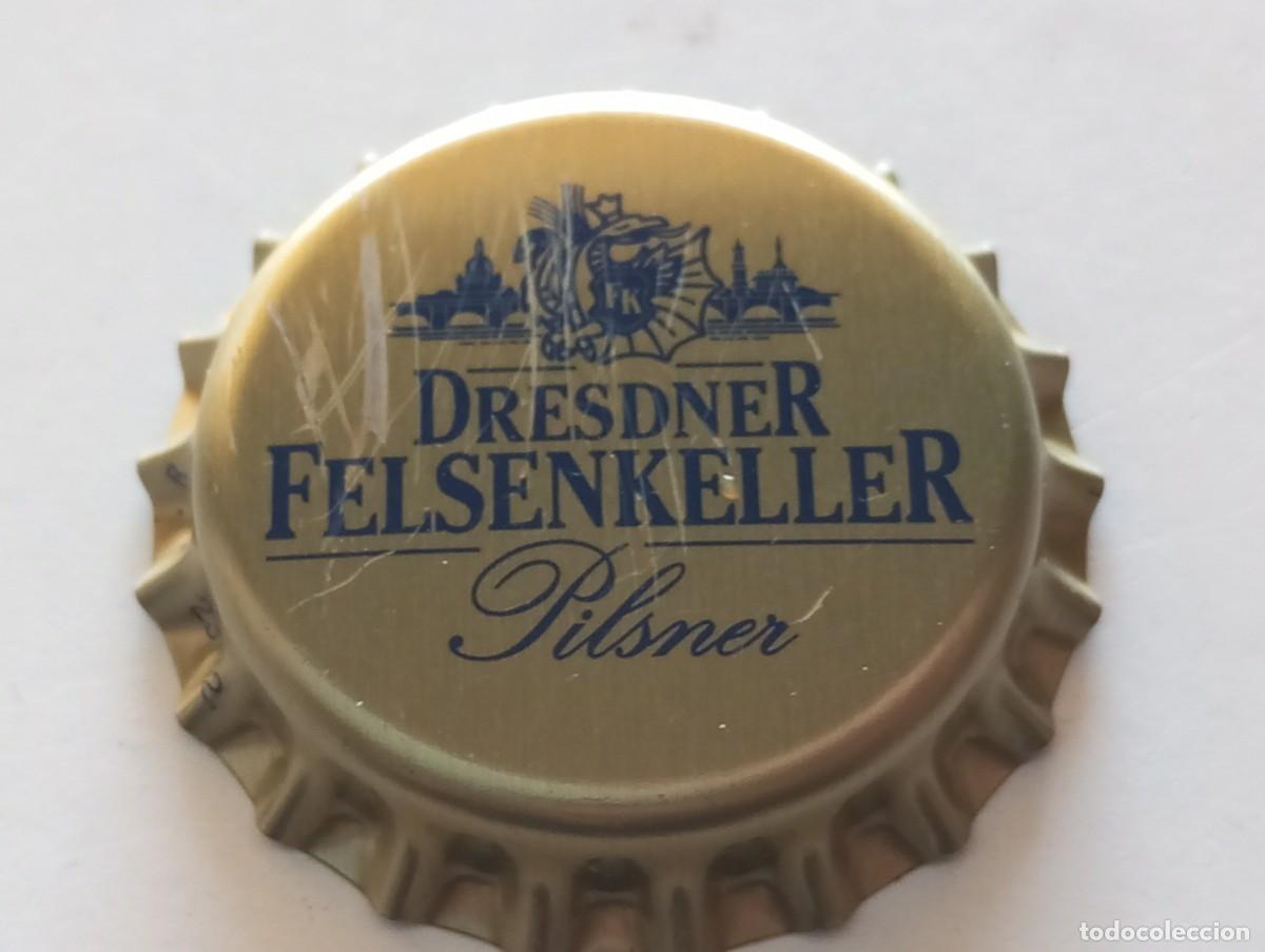 Coleccionismo de cervezas: Chapa tap&oacute;n corona NUEVO de la cerveza alemana DRESDNER FELSENKELLER PILSNER