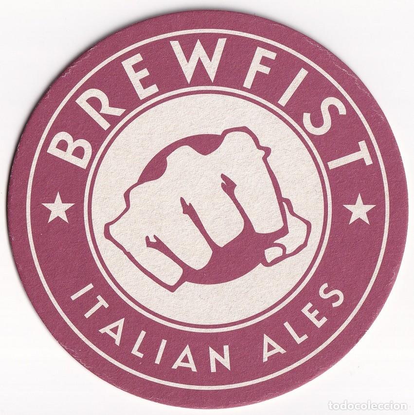 Coleccionismo de cervezas: Posavasos cerveza Brewfist Italia original cervecer&iacute;a bar craft beer colecci&oacute;n italiano Italian ales