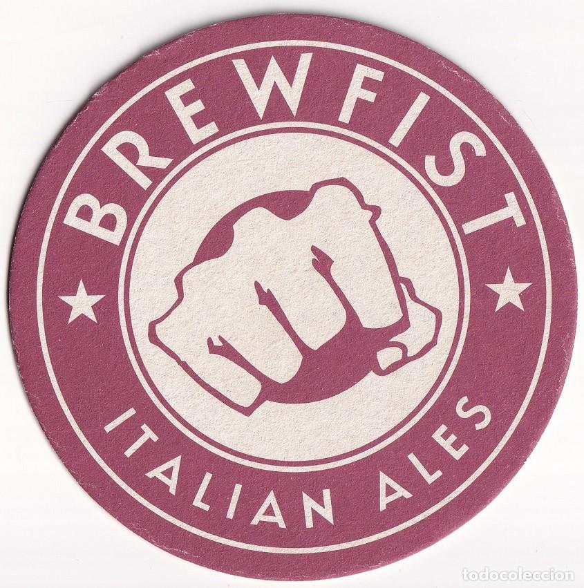 Coleccionismo de cervezas: Posavasos cerveza Brewfist Italia original cervecer&iacute;a bar craft beer colecci&oacute;n italiano Italian ales