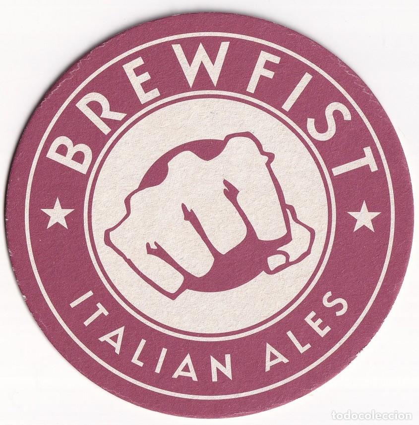 Coleccionismo de cervezas: Posavasos cerveza Brewfist Italia original cervecer&iacute;a bar craft beer colecci&oacute;n italiano Italian ales