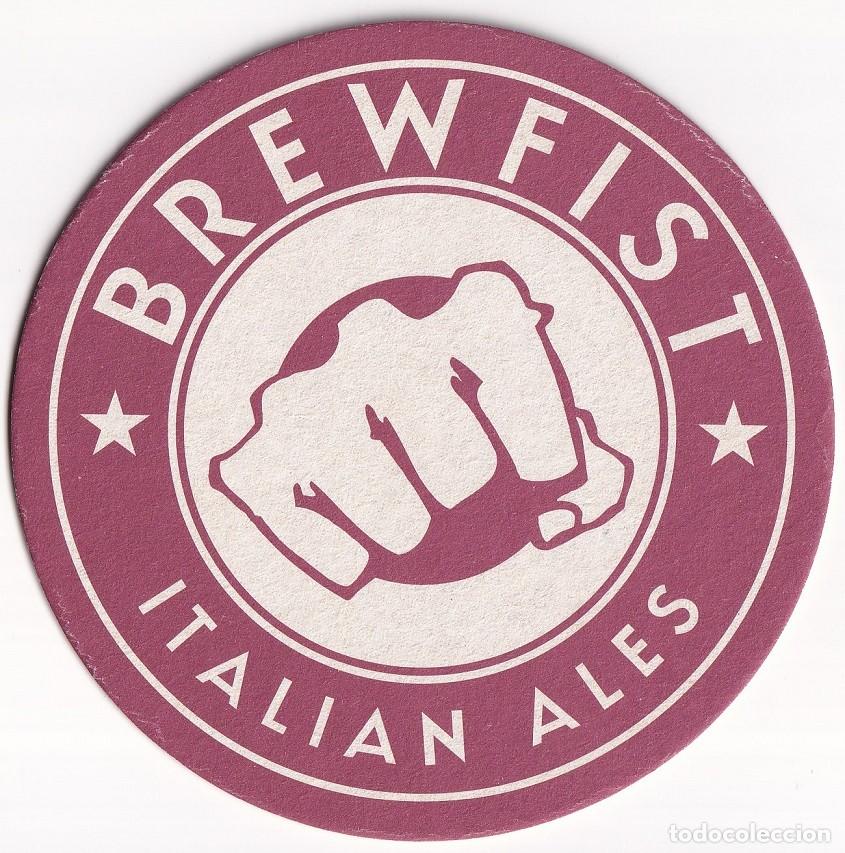 Coleccionismo de cervezas: Posavasos cerveza Brewfist Italia original cervecer&iacute;a bar craft beer colecci&oacute;n italiano Italian ales