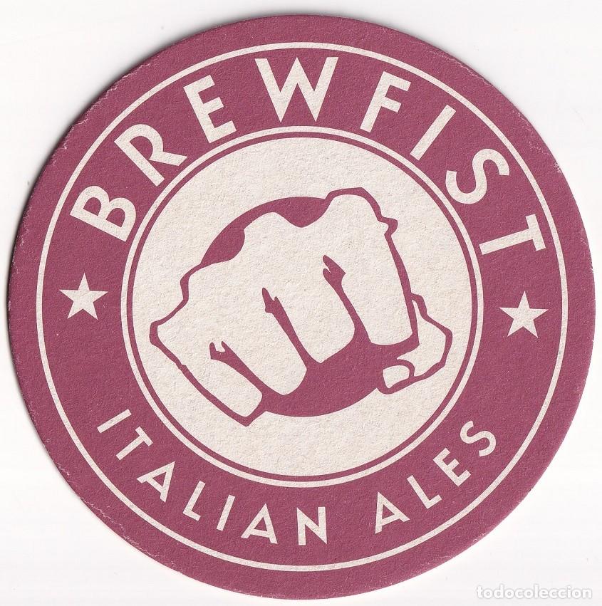 Coleccionismo de cervezas: Posavasos cerveza Brewfist Italia original cervecer&iacute;a bar craft beer colecci&oacute;n italiano Italian ales