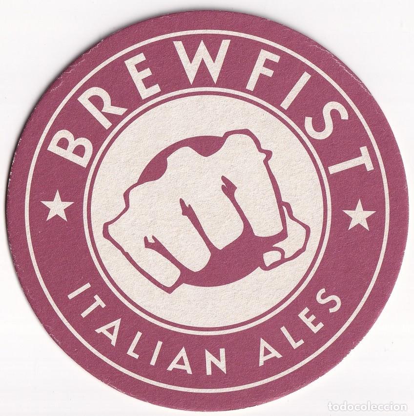 Coleccionismo de cervezas: Posavasos cerveza Brewfist Italia original cervecer&iacute;a bar craft beer colecci&oacute;n italiano Italian ales