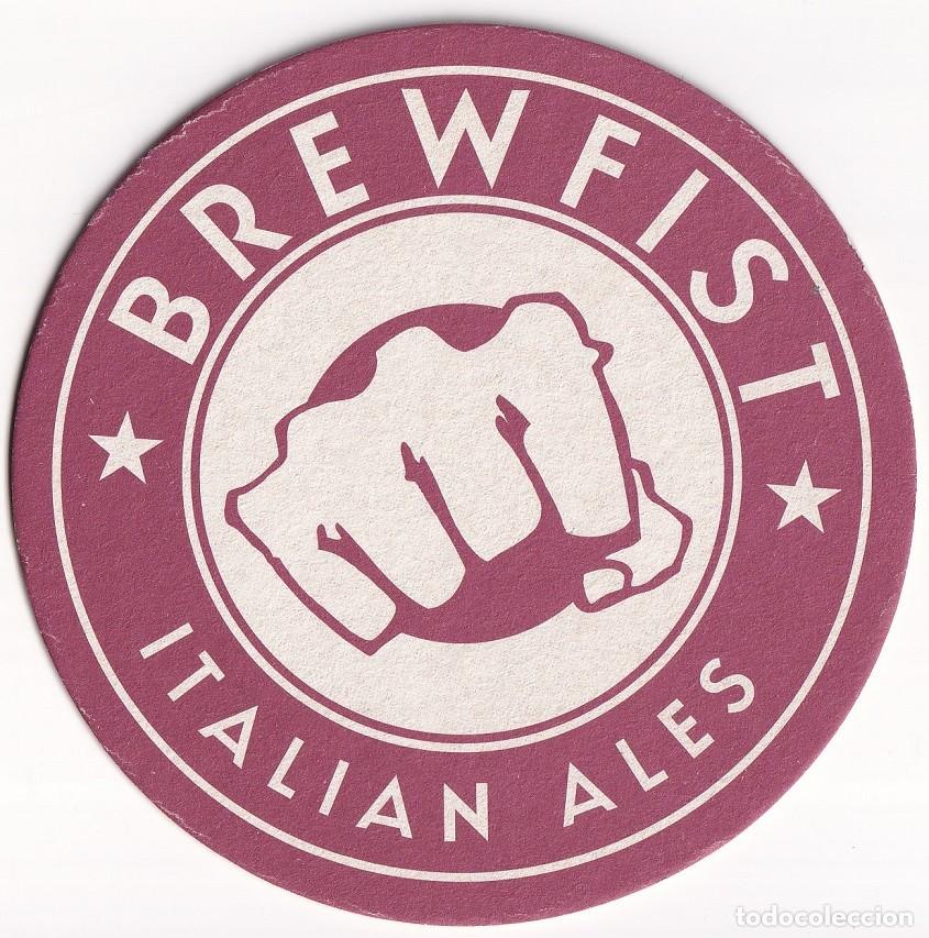 Coleccionismo de cervezas: Posavasos cerveza Brewfist Italia original cervecer&iacute;a bar craft beer colecci&oacute;n italiano Italian ales