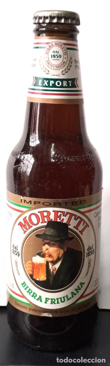 Coleccionismo de cervezas: BOTELLIN DE CERVEZA PARA COLECCIONISMO, MORETTI ITALIANA 33cl. BOTELLIN-75