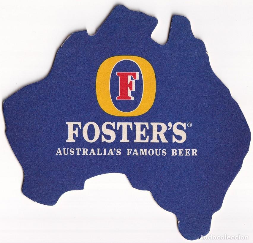 Coleccionismo de cervezas: Posavasos de cerveza australiana - Foster's - Australia's famous beer