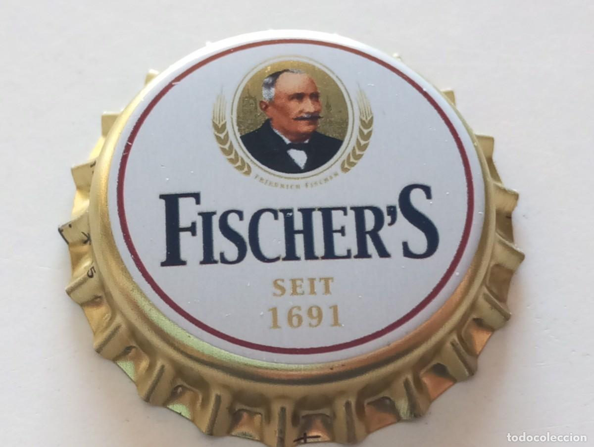 Coleccionismo de cervezas: Chapa tap&oacute;n corona NUEVO de la cerveza alemana FISCHER'S SEIT 1691