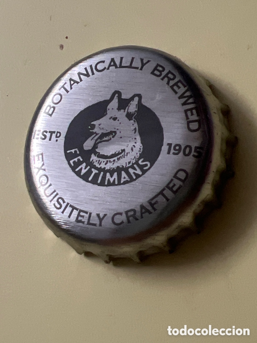 Coleccionismo de cervezas: T4/X13/F1. Chapa de cerveza - Botanically Brewed Crown Cap Beer Bottle Veneer Kronkorken