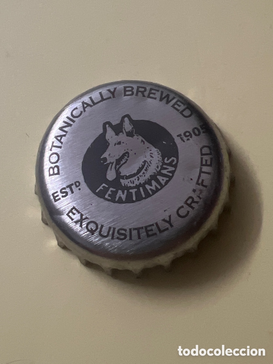Coleccionismo de cervezas: T4/X16/C4. Chapa de cerveza - Botanically Brewed Crown Cap Beer Bottle Veneer Kronkorken
