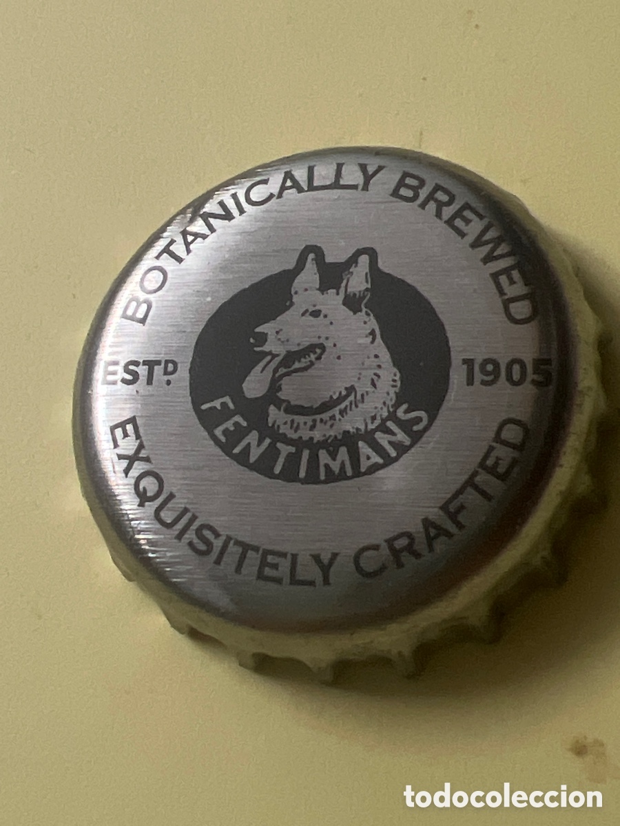Coleccionismo de cervezas: T4/X16/C5. Chapa de cerveza - Botanically Brewed Crown Cap Beer Bottle Veneer Kronkorken