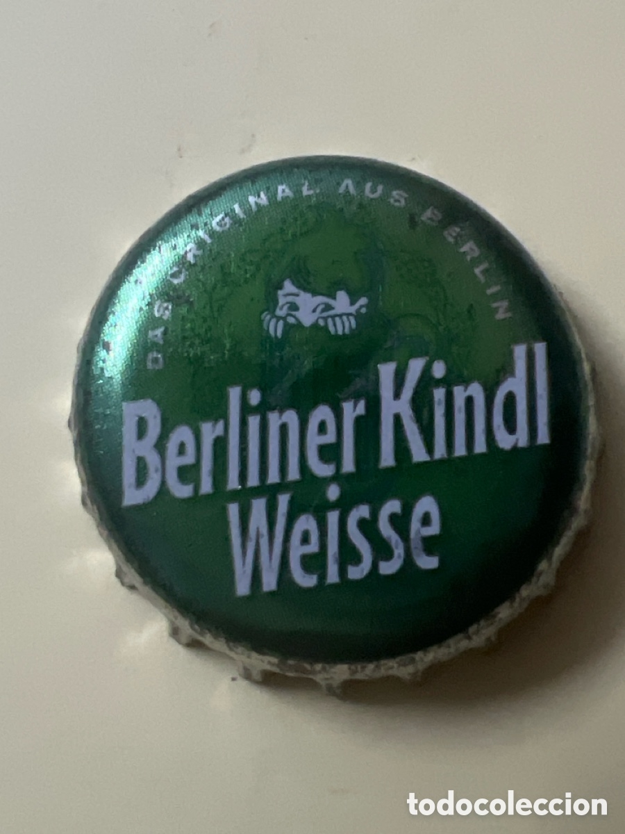 Coleccionismo de cervezas: Chapa tap&oacute;n corona NUEVO de la cerveza alemana BERLINER KINDL WEISSE - DAS ORIGINAL AUS BERLIN