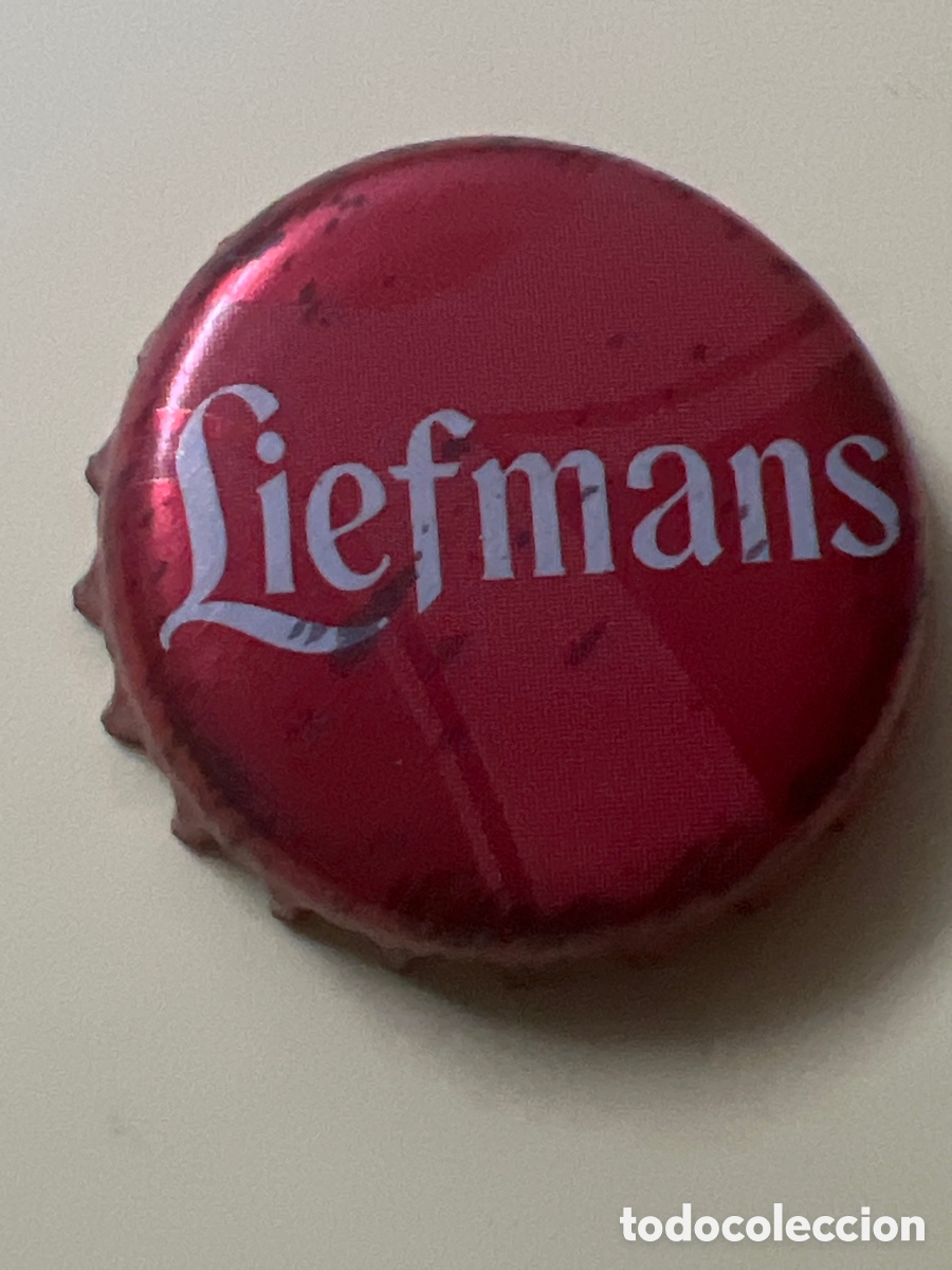Coleccionismo de cervezas: T4//X16/G6. Chapa tap&oacute;n corona de la cerveza belga LIEFMANS