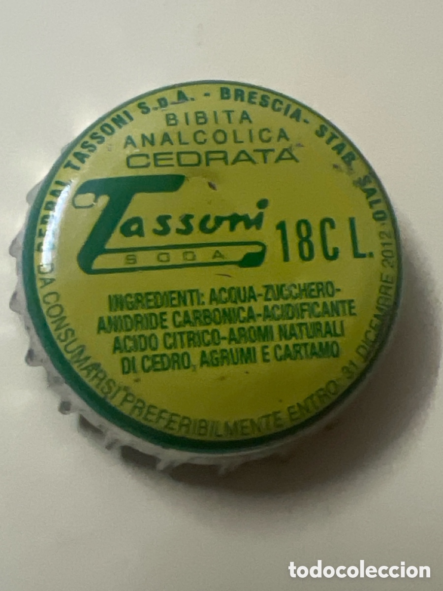 Collectable Beer: T4/X18/A6. Tappo Corona Tassoni. Vintage Sughero Beer Bottle Cap Kronkorken Tapon Crown Cap