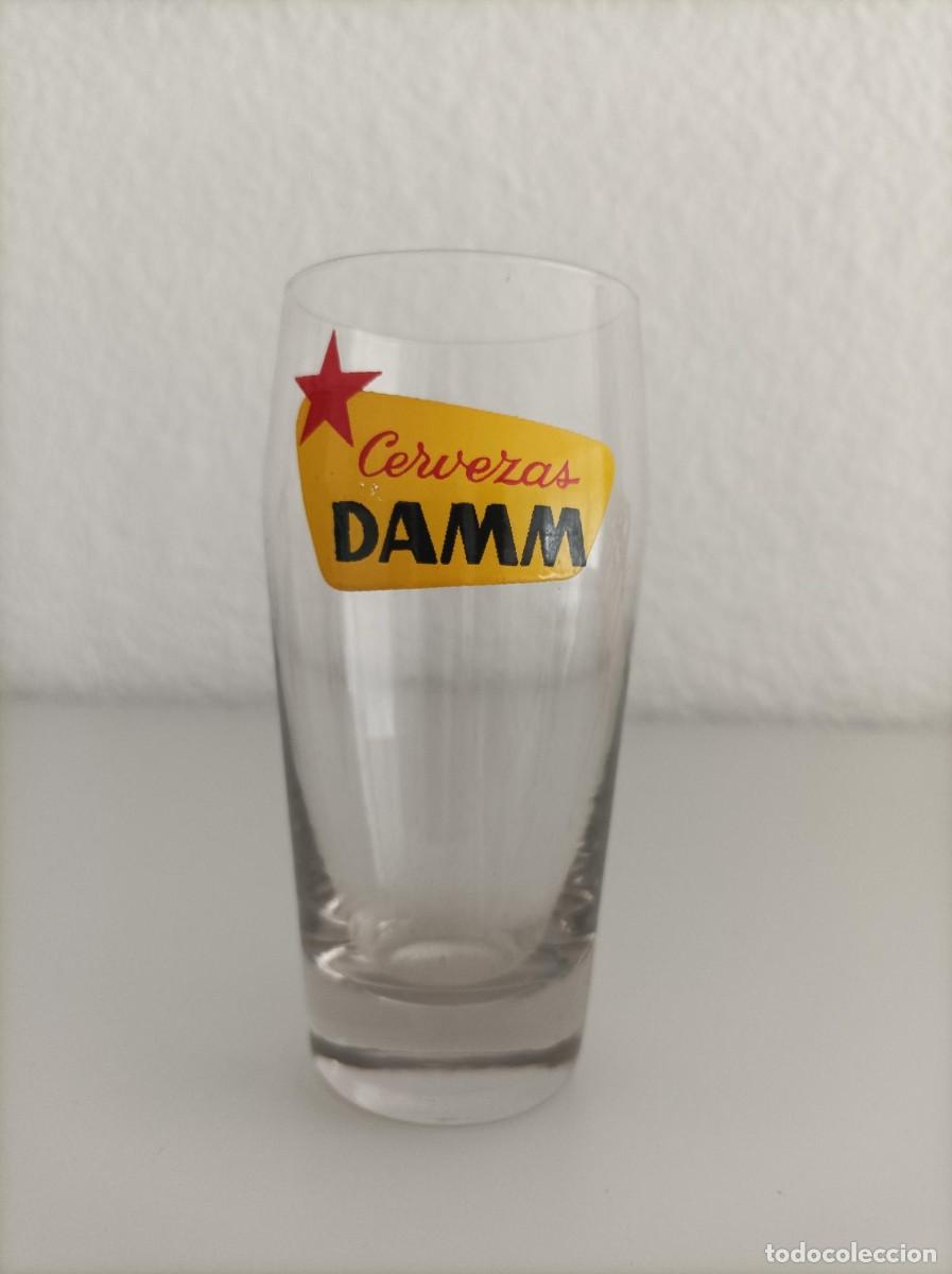 Coleccionismo de cervezas: Vaso antiguo cervezas damm - Foto 1
