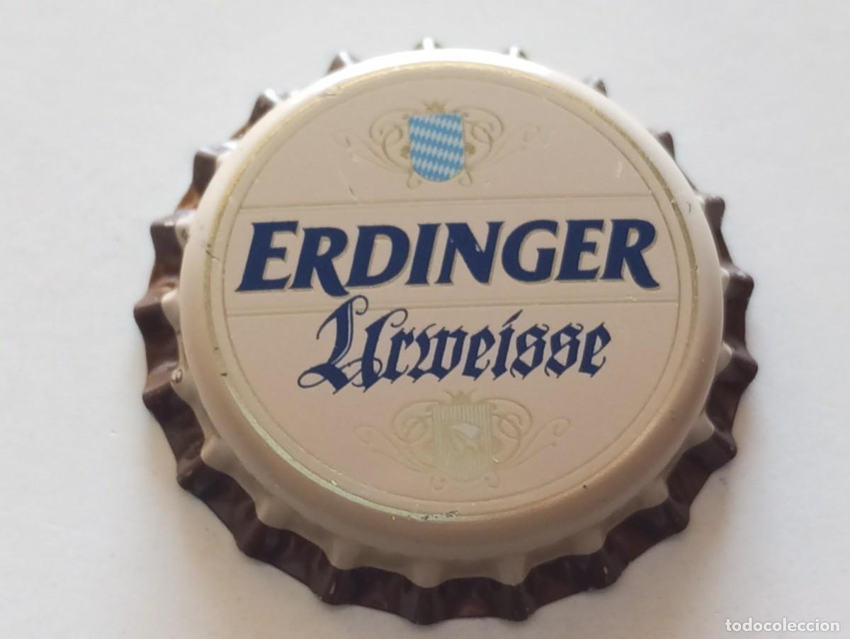 Coleccionismo de cervezas: Chapa tap&oacute;n corona NUEVO de la cerveza alemana ERDINGER URWEISSE