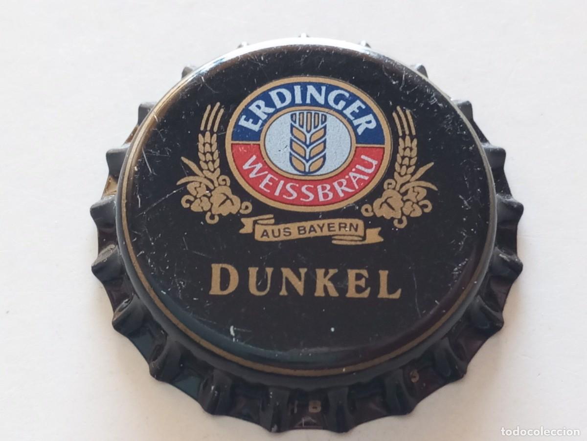 Coleccionismo de cervezas: Chapa tap&oacute;n corona NUEVO de la cerveza alemana ERDINGER WEISSBR&Auml;U DUNKEL AUS BAYERN