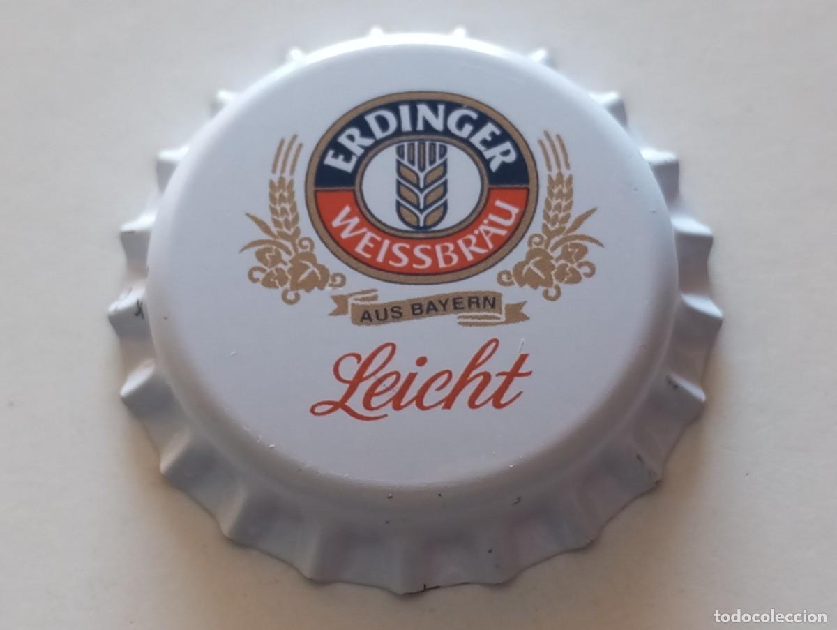 Coleccionismo de cervezas: Chapa tap&oacute;n corona NUEVO de la cerveza alemana ERDINGER WEISSBR&Auml;U LEICHT AUS BAYERN