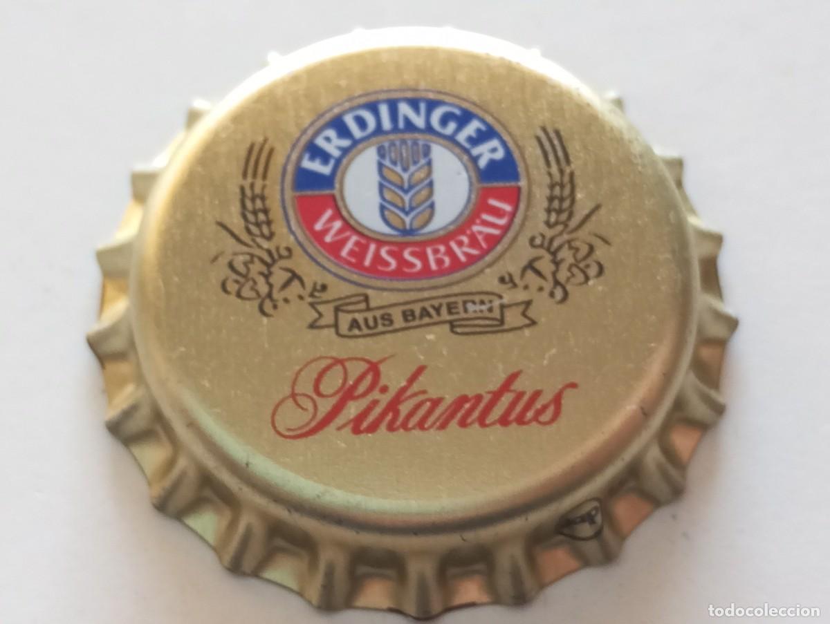 Coleccionismo de cervezas: Chapa tap&oacute;n corona NUEVO de la cerveza alemana ERDINGER WEISSBR&Auml;U PIKANTUS AUS BAYERN