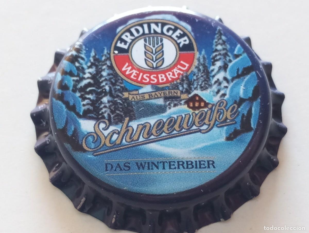 Coleccionismo de cervezas: Chapa tap&oacute;n corona NUEVO cerveza alemana ERDINGER WEISSBR&Auml;U SCHNEWEISSE DAS WINTERBIER AUS BAYERN