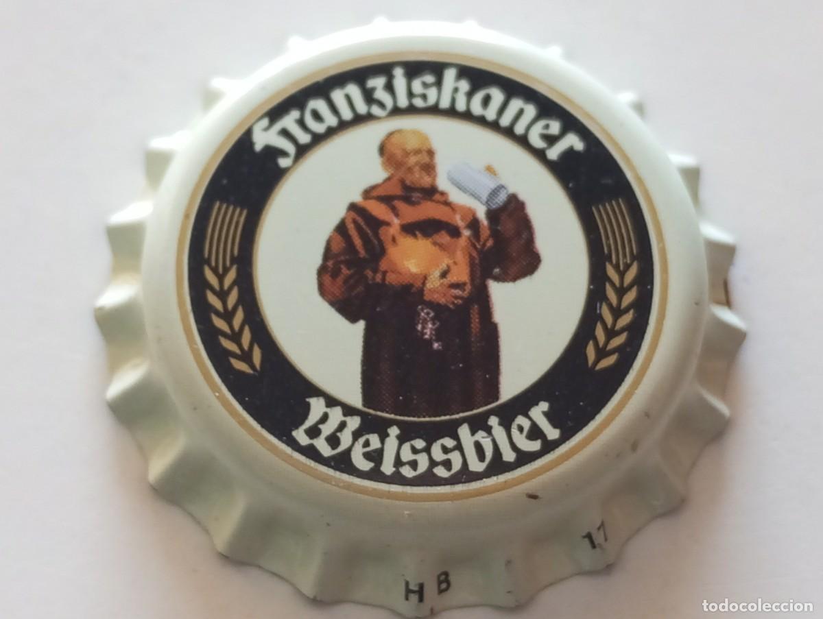 Coleccionismo de cervezas: Chapa tap&oacute;n corona NUEVO de la cerveza alemana FRANZISKANER WEISSBIER