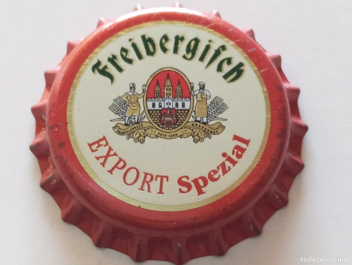 Coleccionismo de cervezas: Chapa tap&oacute;n corona NUEVO de la cerveza alemana FREIBERGISCH EXPORT SPEZIAL