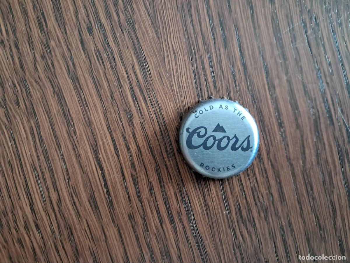 Coleccionismo de cervezas: chapa tap&oacute;n corona de cerveza, coors.
