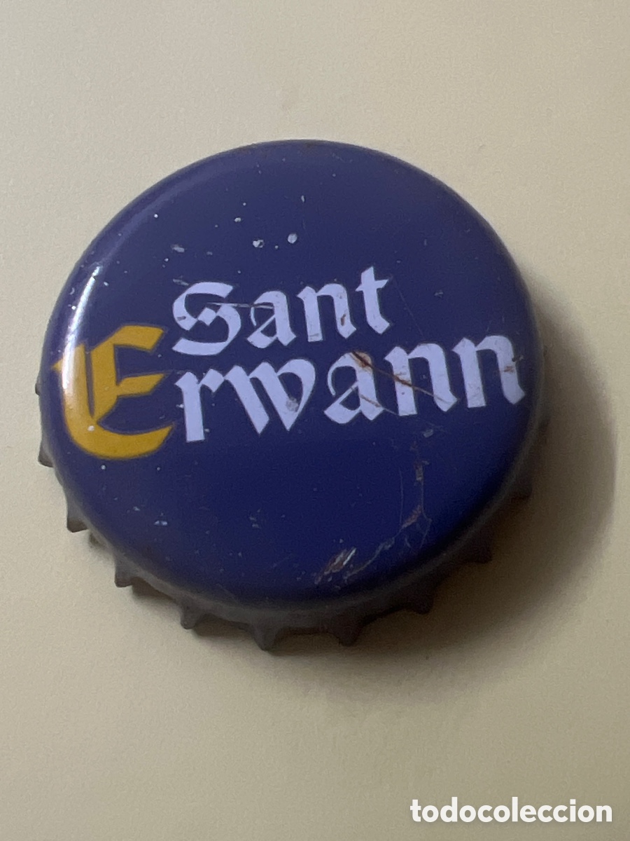 Coleccionismo de cervezas: T4/X18/E6. CHAPA CERVEZA -Capsule kronkorken de Bi&egrave;re Sant Erwann Bretagne
