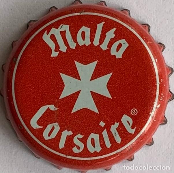 Coleccionismo de cervezas: Muy antigua y ex&oacute;tica chapa de Malta Corsaire (pa&iacute;s Guadalupe)