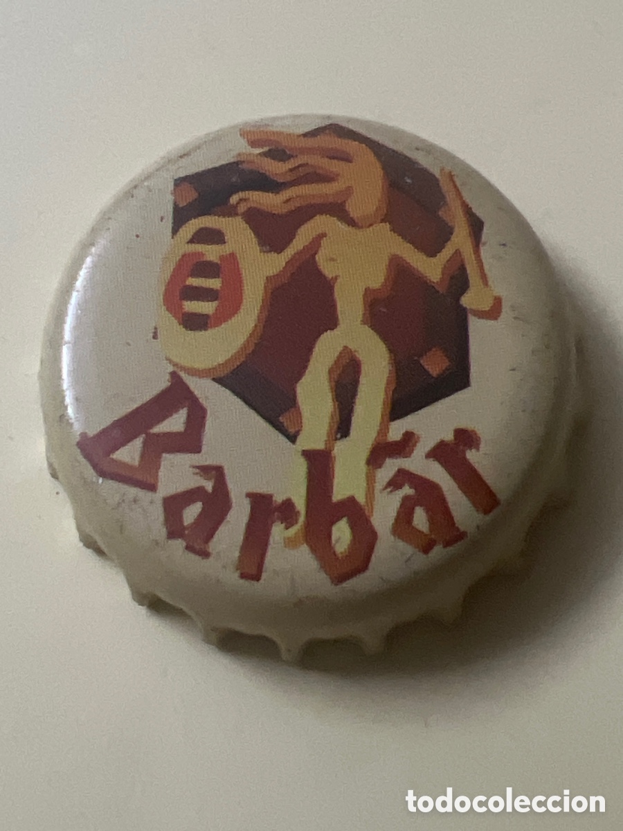 Coleccionismo de cervezas: T4/X17/A5. Chapa tap&oacute;n corona de la cerveza belga BARBAR