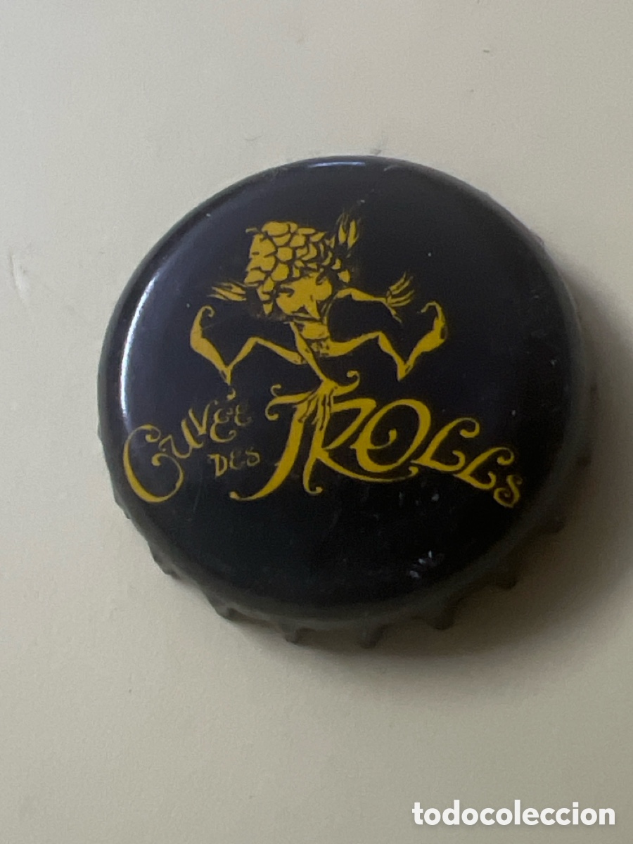 Coleccionismo de cervezas: T4/X17/B4. TAPON CORONA CAPSULA CHAPA CERVEZA CUVE&Eacute; DES TROLLS (B&Eacute;LGICA)