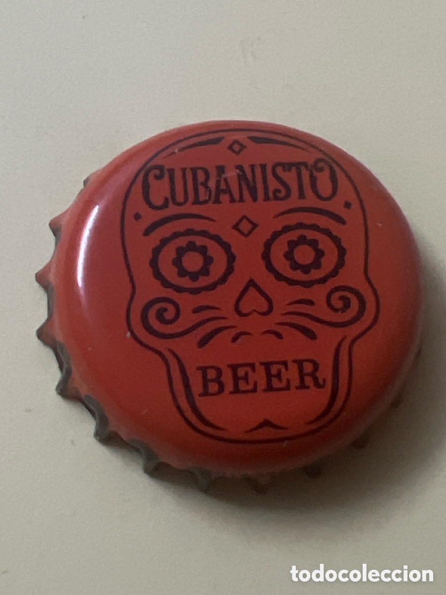 Coleccionismo de cervezas: T4/X17/F2. Chapa Cerveza Cubanisto Orange