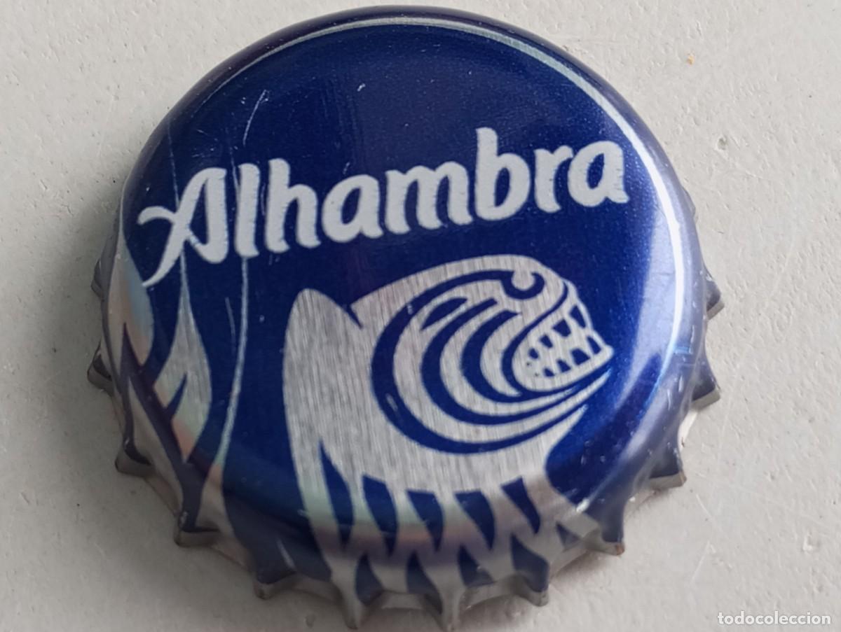 Coleccionismo de cervezas: Chapa tap&oacute;n corona de la cerveza espa&ntilde;ola ALHAMBRA