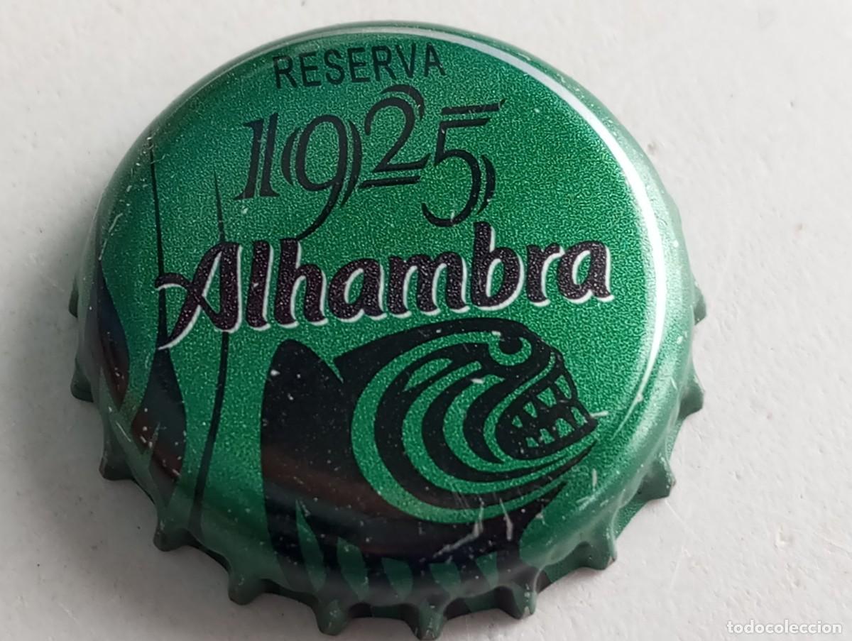 Coleccionismo de cervezas: Chapa tap&oacute;n corona de la cerveza espa&ntilde;ola ALHAMBRA RESERVA 1925