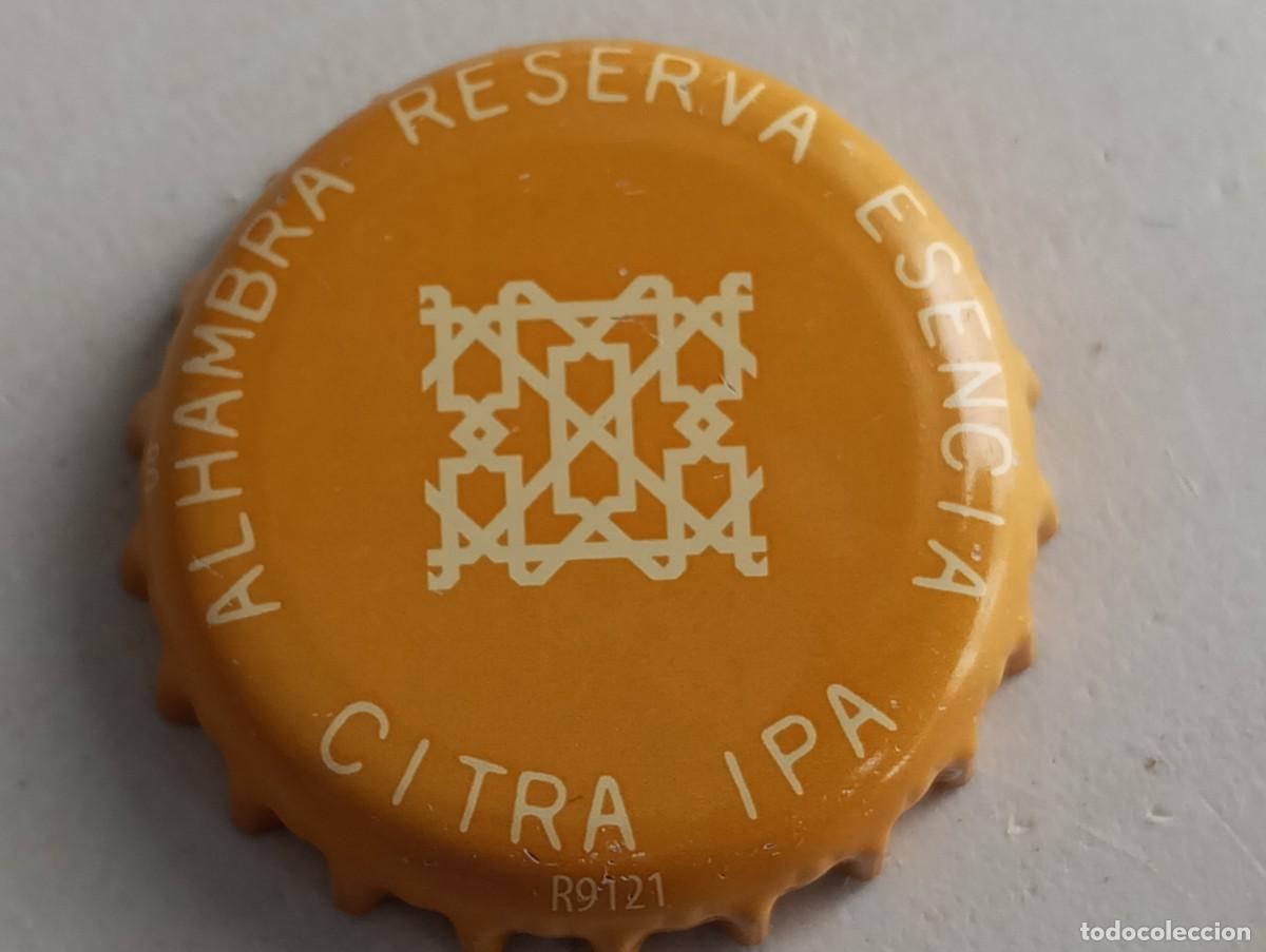 Coleccionismo de cervezas: Chapa tap&oacute;n corona de la cerveza espa&ntilde;ola ALHAMBRA RESERVA ESENCIA CITRA IPA