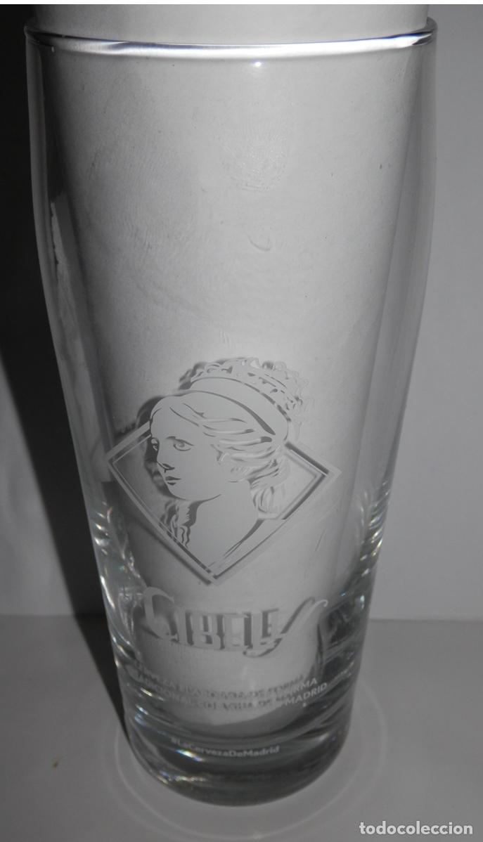 Coleccionismo de cervezas: VASO DE LA CERVEZA LA CIBELES