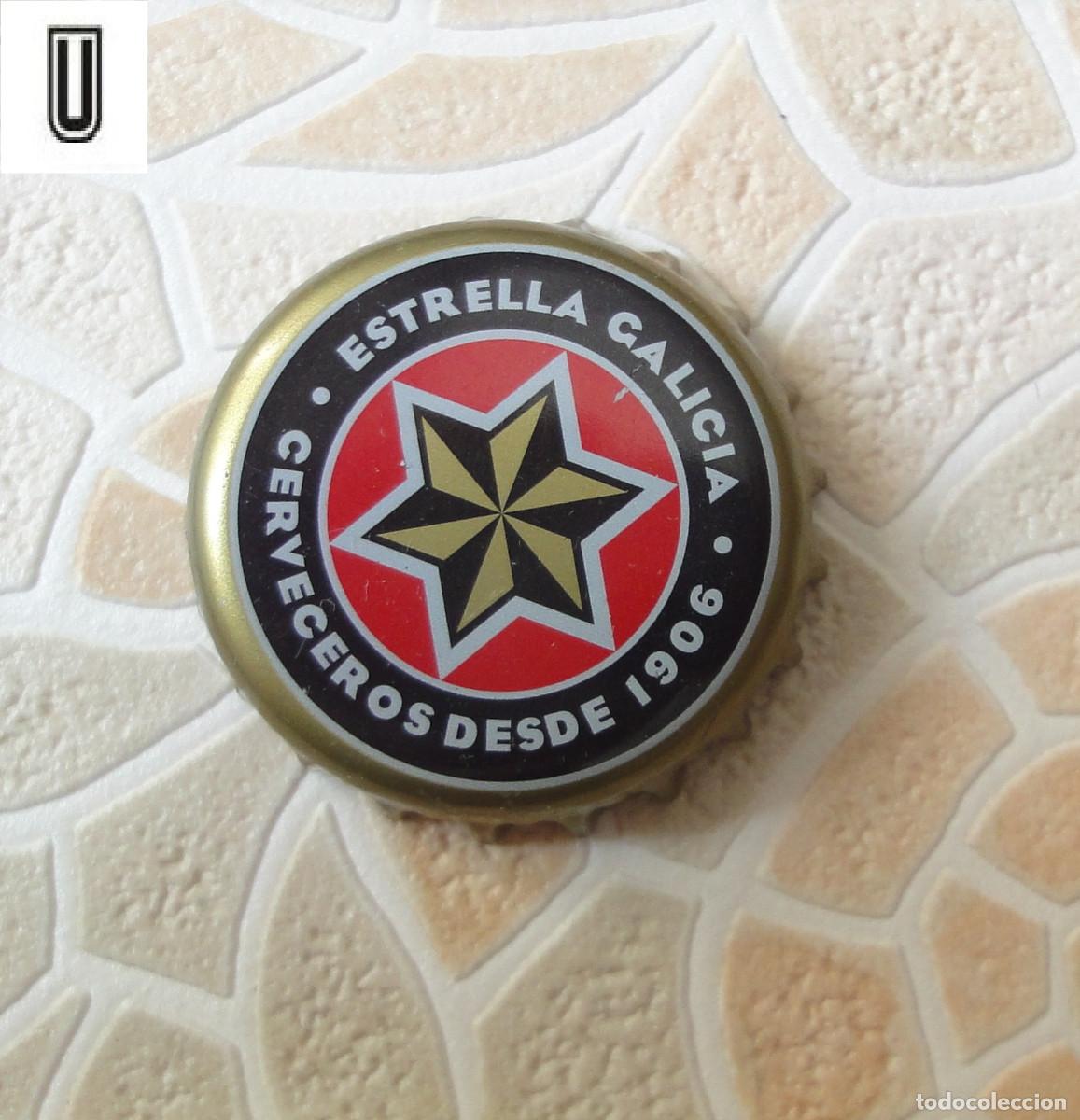 Coleccionismo de cervezas: CHAPAS TAPON CORONA CHAPA CERVEZA ESTRELLA GALICIA