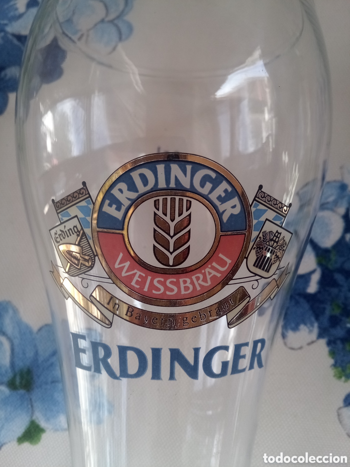 Coleccionismo de cervezas: VASO CERVEZA ERDINGER WEISSBRAU - Foto 2