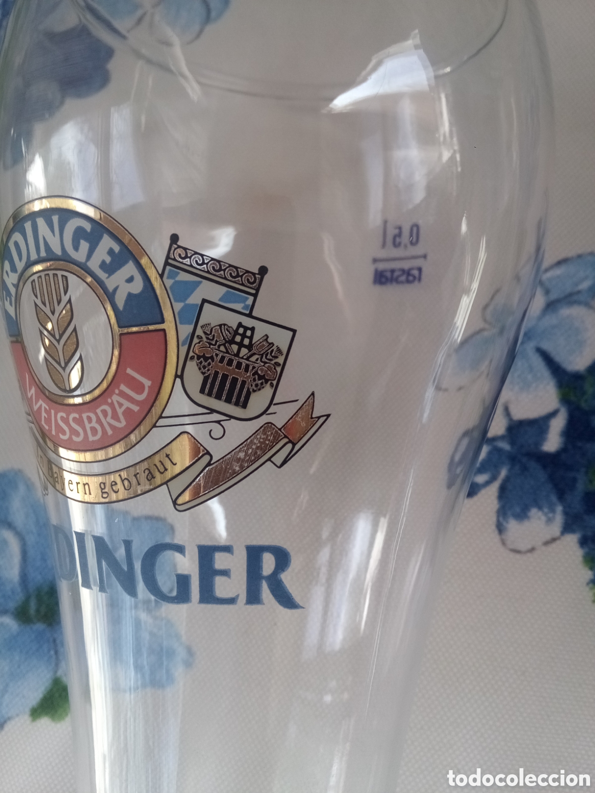 Coleccionismo de cervezas: VASO CERVEZA ERDINGER WEISSBRAU - Foto 3
